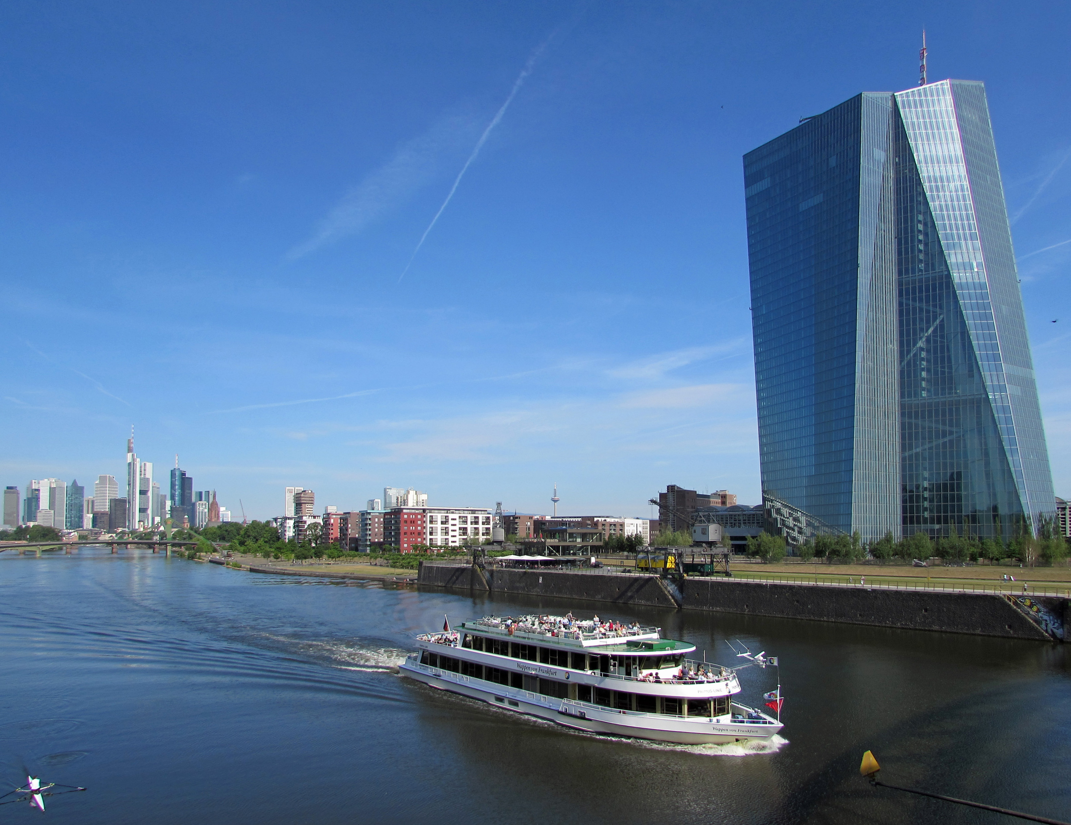 Gebäude der Europäischen Zentralbank in Frankfurt-Ostend