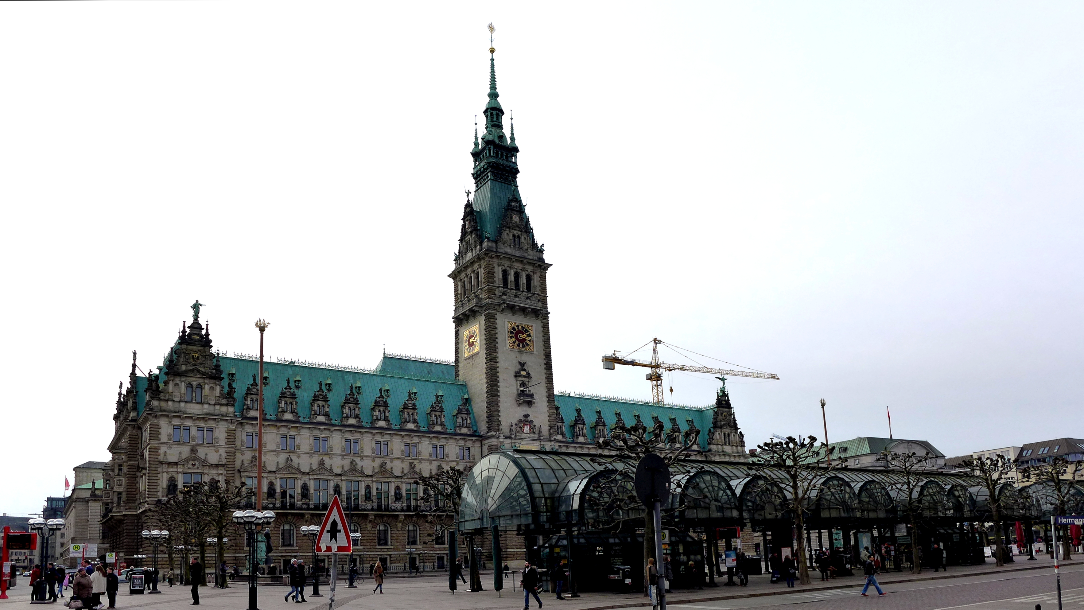 Hamburger Rathaus am Rathausmarkt
