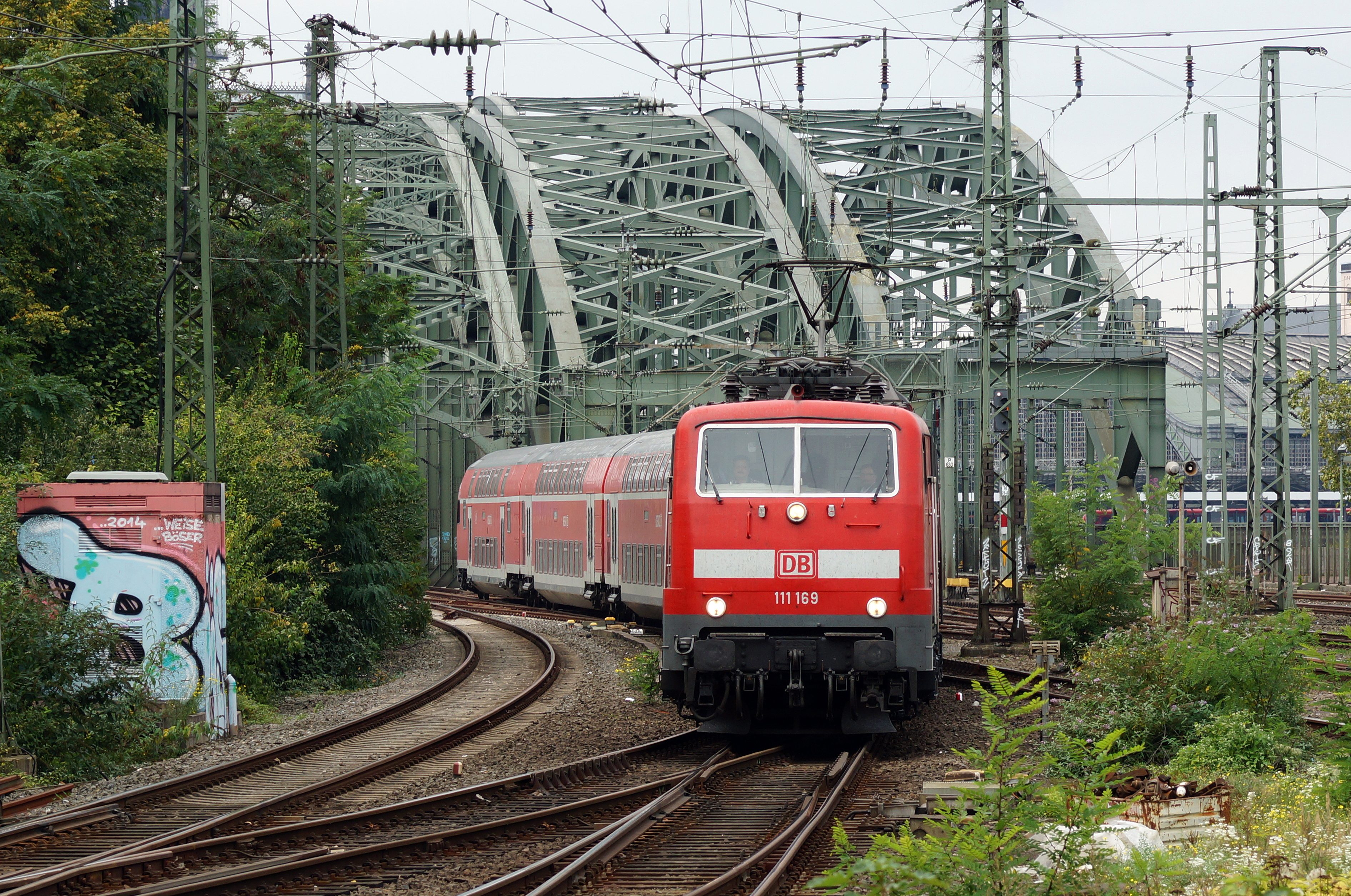 Kölner Altstadt und Dom vom Deutzer Ufer